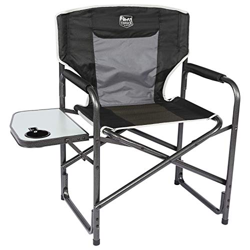 TIMBER RIDGE Directors Chair Folding Aluminum Camping Portable Li...
