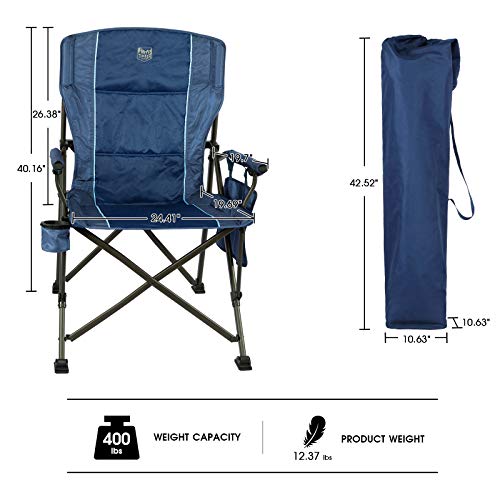 TIMBER RIDGE Oversized Folding Camping Chair Heavy Duty for Adults...