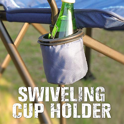 TIMBER RIDGE Oversized Folding Camping Chair Heavy Duty for Adults...