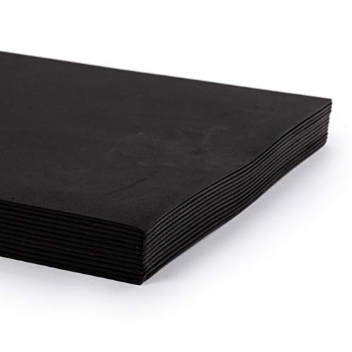 Time 4 Crafts 12-Piece Craft EVA Foam Sheets, 9 x 12 inches, Black