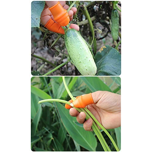 Fruit and Vegetable Picking Potted Plants Trim Silicone Thumb Knif...