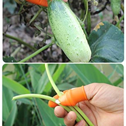 Fruit and Vegetable Picking Potted Plants Trim Silicone Thumb Knif...