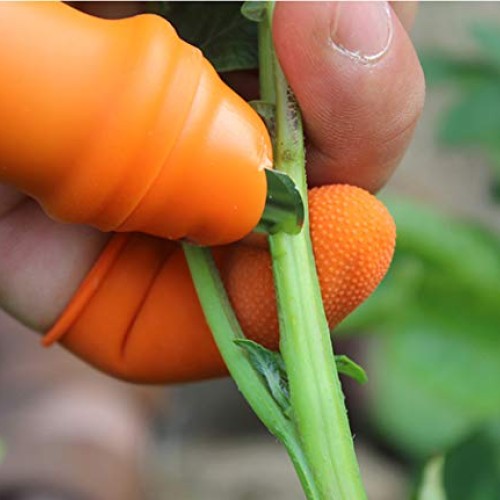Fruit and Vegetable Picking Potted Plants Trim Silicone Thumb Knif...