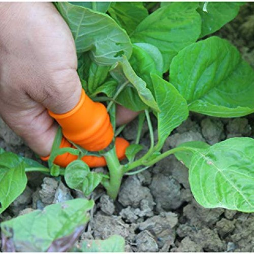 Fruit and Vegetable Picking Potted Plants Trim Silicone Thumb Knif...