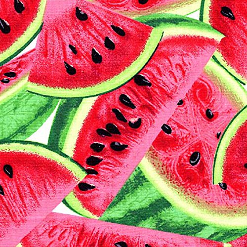 Watermelon Slices, Fresh Fruit, Novelty Fabric, Timeless Treasures...