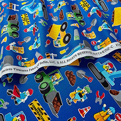 Timeless Treasures 0344973 Construction Zone Fabric by The Yard, R...