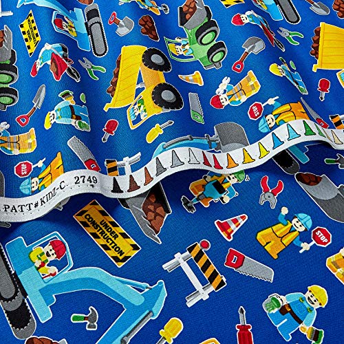 Timeless Treasures 0344973 Construction Zone Fabric by The Yard, R...