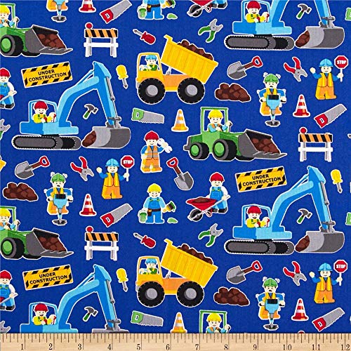 Timeless Treasures 0344973 Construction Zone Fabric by The Yard, R...