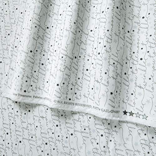 Timeless Treasures Moon & Stars Twinkle Twinkle Flannel Air Fabric...