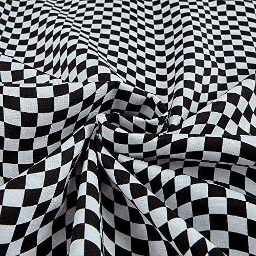 Timeless Treasures Race Cars Black & White Checkered Fabric by The...