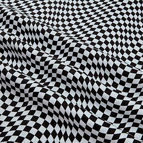 Timeless Treasures Race Cars Black & White Checkered Fabric by The...