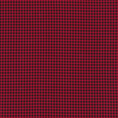 Timeless Treasures Tiny Red, Black, Gingham Check, Let It Snow, C7...