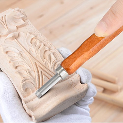 TIMESETL 17Pack Small Wood Carving Set, 12pcs Wood Carving Tools S...