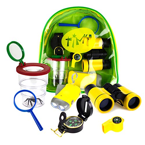 Timy 6-in-1 Outdoor Kids Explorer Kit, Adventure Kit with Binocula...