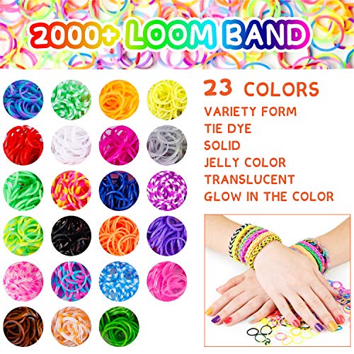 Tinabless Rainbow Rubber Bands Bracelet Making Kit DIY Rainbow Loo...