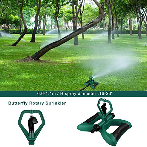 TINANA Lawn Sprinkler Automatic 360 Degree Rotating Sprinklers Law...