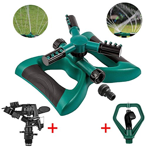 TINANA Lawn Sprinkler Automatic 360 Degree Rotating Sprinklers Law...