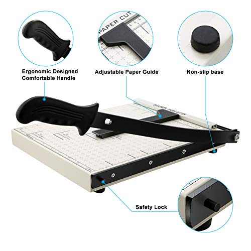 Paper Trimmer, A4 Paper Cutter, Heavy Duty Photo Guillotine Paper ...