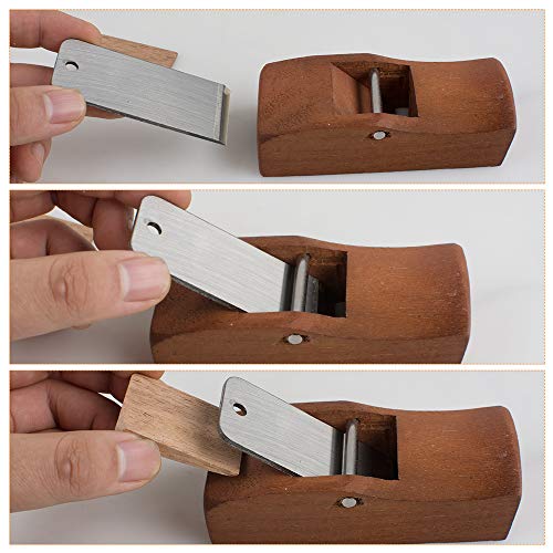 Mini Wooden Hand Planer Japanese Hand Plane Blade Router Tools for...