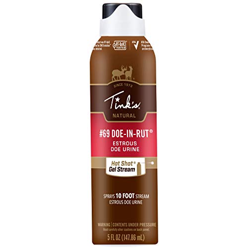 TINKS Estrous Gel Stream #69 Doe-in-Rut | 5 Fl Oz Spray Bottle | ...