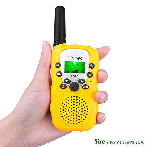 Tintec 3 Pack Walkie Talkies, 22 Channels 2 way Radio Toy with Bac...