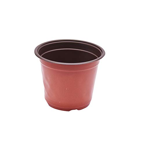 TINVHY 100 Pcs Plastic Plants Nursery Pot/Pots Seedlings Flower Pl...