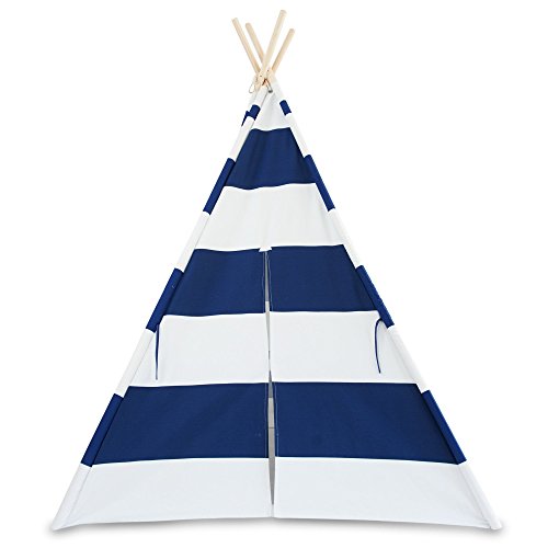Tiny Hideaways Premium, Deluxe Kids Teepee Tent with Thick Canvas ...