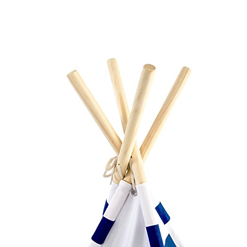 Tiny Hideaways Premium, Deluxe Kids Teepee Tent with Thick Canvas ...