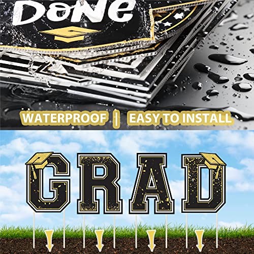 TISTON Graduation Yard Sign 2023, Large Size Plastic Congrats Grad...