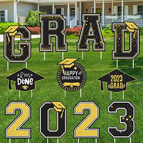 TISTON Graduation Yard Sign 2023, Large Size Plastic Congrats Grad...