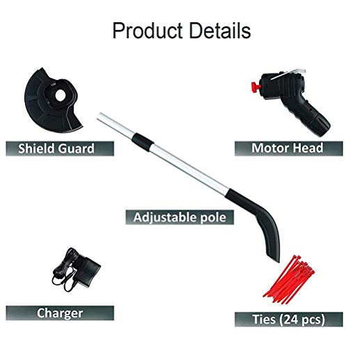 Electric Brushcutter, Cordless Bionic Trimmer, Handheld Weed Strin...