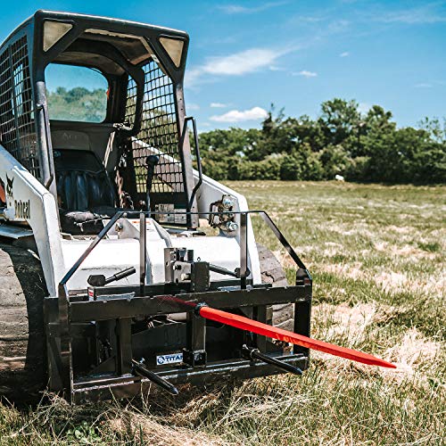 Titan Attachments Pallet Fork Hay Frame Attachment Rack Receiver H...