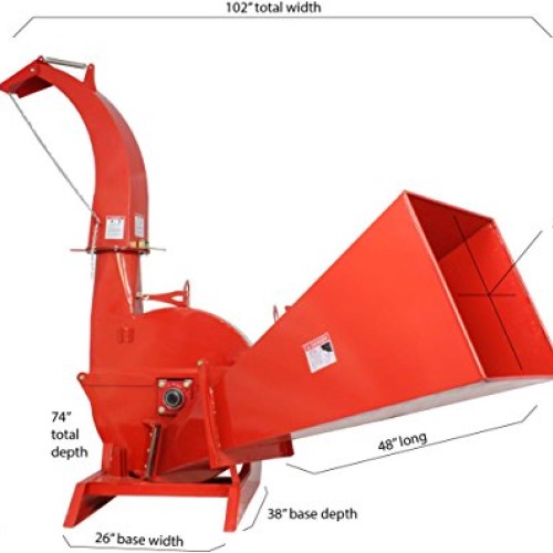 Titan Distributors Inc. Wood Chipper 3 Point Attachment Tractor PT...