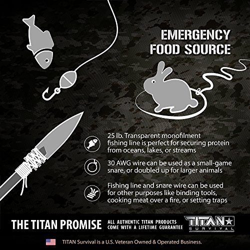 Titan SurvivorCord | DRAGONSCALE | 103 Feet | Patented Military Ty...
