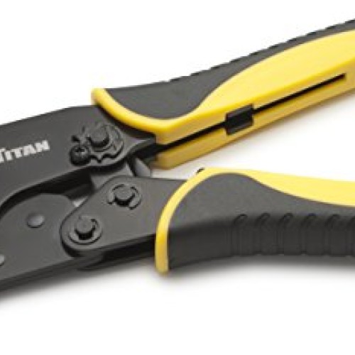 Titan Tools 11477 Ratcheting Wire Terminal Crimper Tool for Insula...