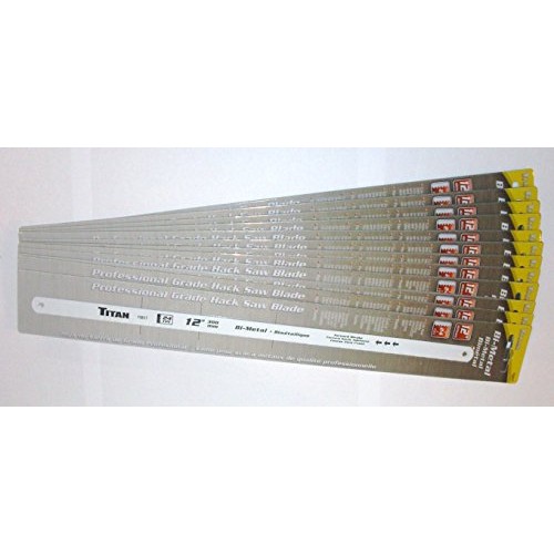 Titan 11817 12 bi-metal professional grade hacksaw blade 12 per o...