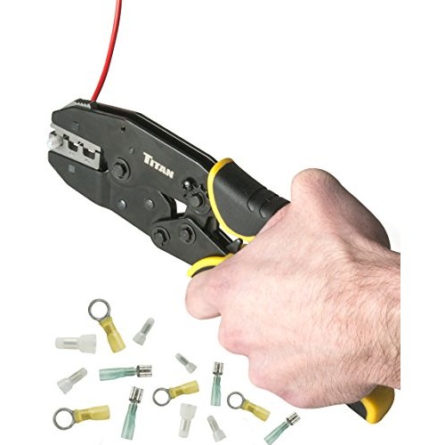 Titan 11955 Ratcheting Heat Shrink Terminal Crimper