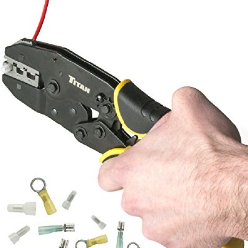 Titan 11955 Ratcheting Heat Shrink Terminal Crimper