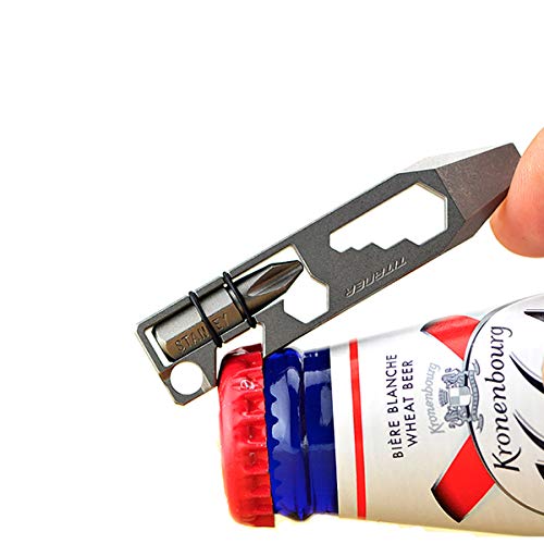 Titaner Titanium Multitool Pry Bar Bottle Opener Screwdriver Wrenc...