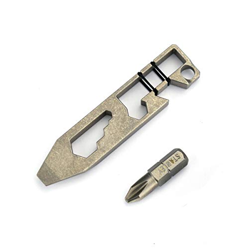 Titaner Titanium Multitool Pry Bar Bottle Opener Screwdriver Wrenc...
