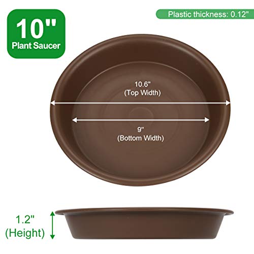 Plant Saucer 10 inch, Heavy Large Planter Durable Thicker Plastic ...
