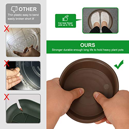 Plant Saucer 10 inch, Heavy Large Planter Durable Thicker Plastic ...