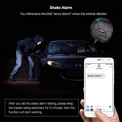 TKSTAR GPS Tracker, GPS Tracker for Vehicles Waterproof Tracking D...