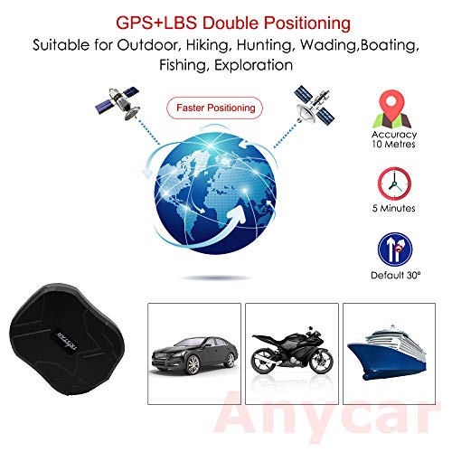 TKSTAR GPS Tracker, GPS Tracker for Vehicles Waterproof Tracking D...