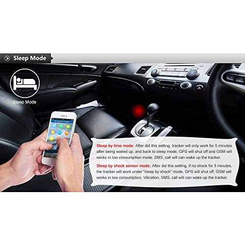 TKSTAR GPS Tracker, GPS Tracker for Vehicles Waterproof Tracking D...