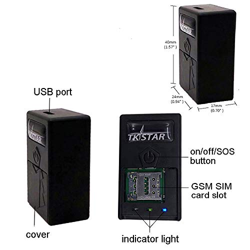 Mini GPS Tracker for Kids Magnetic GPS Tracking Device Hidden Real...