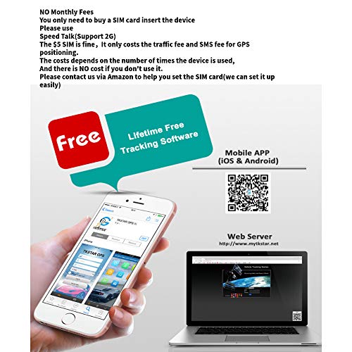 TKSTAR GPS Tracker, Car GPS Tracker for Vehicles Realtime Tracking...