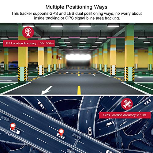 TKSTAR GPS Tracker,GPS Tracker for Vehicles Waterproof Real Time C...