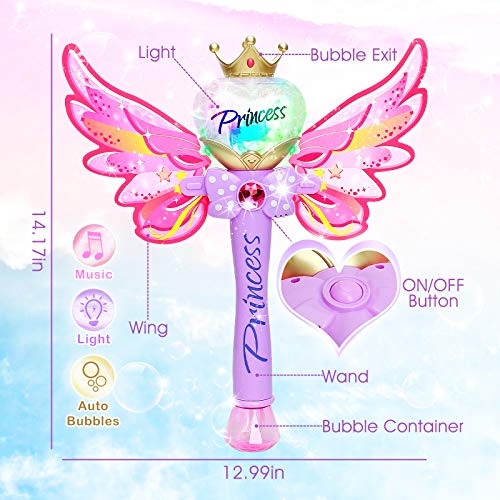 Sitodier Bubble Machine Bubble Blower for Toddlers Kids | Princess...