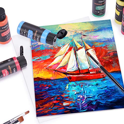 Painting Canvas Panels, 8x10, Set of 16, Artist Canvas Boards for...
